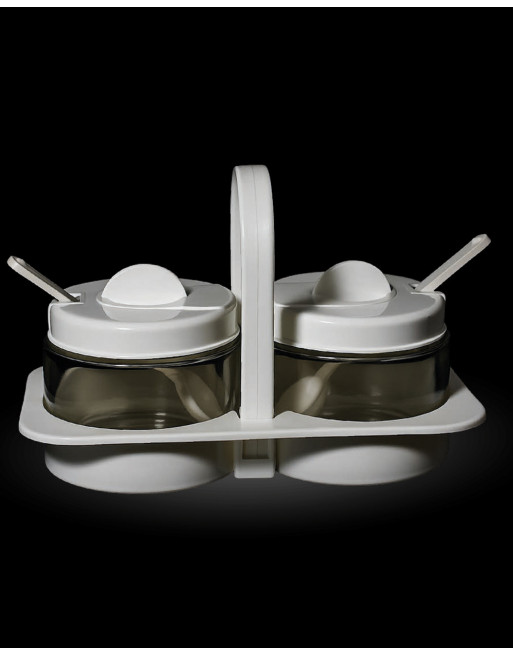 YERBERA + AZUCARERA CON BASE + CUCHARAS